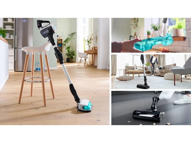 Cordless 2-in-1 hoover, vacuuming and mopping Unlimited 7 ProHygienic Aqua White BCS71HYG1 – BOSCH Аксесоари за прахосмукачки