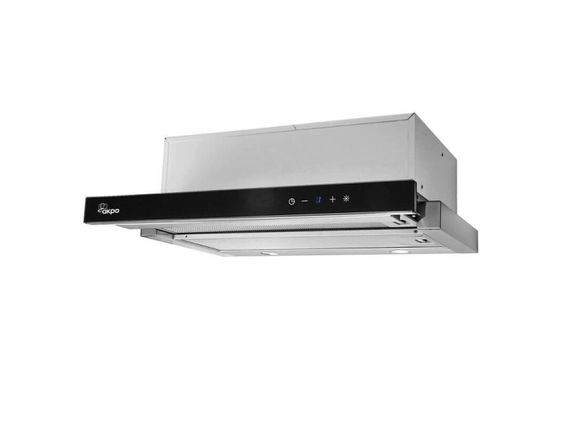 Akpo WK-7 Light Glass Touch 60 Under-cabinet cooker hood Black, Inox WK-7 LIGHT GLASS TOUCH 60 INOX CZARNY – AKPO Абсорбатори