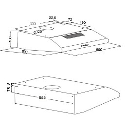 Akpo WK-7 P-3060 Chimney cooker hood