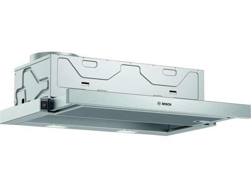 Bosch Serie 2 DFM064W54 cooker hood Semi built-in (pull out) Metallic, Silver 388 m³/h Bosch Serie 2 DFM064W54 cooker hood Semi built-in (pull out) Metallic, Silver 388 m³/h DFM064W54 – BOSCH Абсорбатори