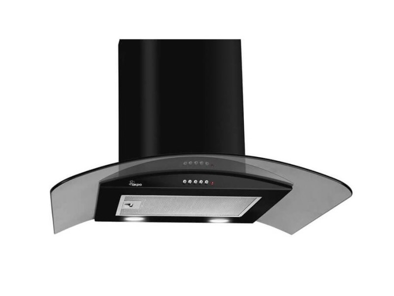 Chimney Hood Akpo WK-4 Largo Eco 60 Wall-mounted Black WK-4 LARGO ECO 60 CZARNY – AKPO Абсорбатори