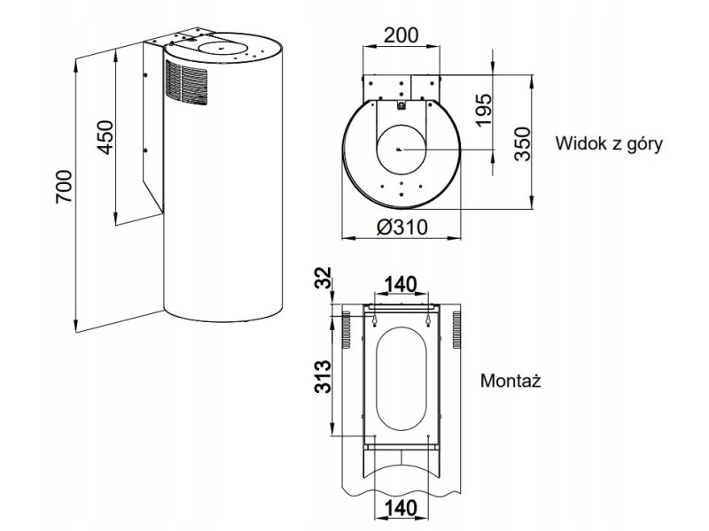 MAAN ELBA WPB 731 SATIN HOOD Elba WPB 731 satyna – MAAN Абсорбатори
