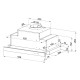 Telescopic hood MAAN Corona Bis 60 635 m3/h, Black AGDMA2OKA0041 – MAAN Абсорбатори