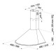 Wall-mounted canopy MAAN Mix 3 60 310 m3/h, Satin AGDMA2OKA0078 – MAAN Абсорбатори