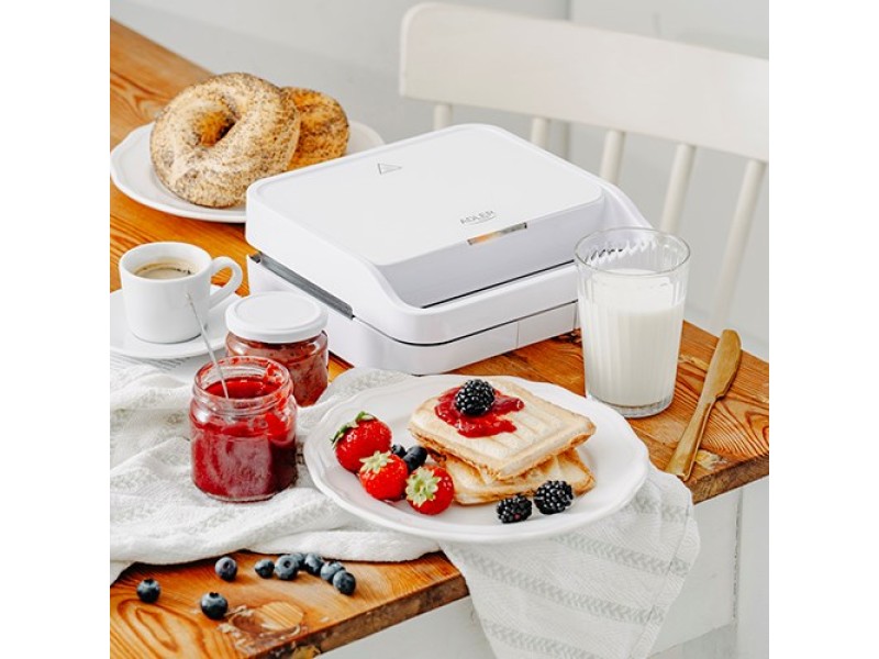 Adler AD 3070W Sandwich toaster White AD 3070w – Adler Тостери