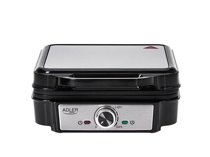 Adler AD 3083 waffle iron 4 waffle 1800 W Black, Silver AD 3083 – Adler Тостери