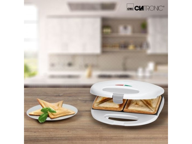 Clatronic ST 3477 sandwich maker 750 W White ST 3477 – Clatronic Тостери