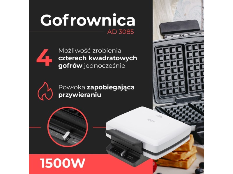 Waffle maker ADLER AD 3085 Waffle maker ADLER AD 3085 AD 3085 – Adler Тостери