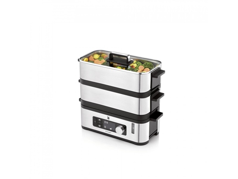 WMF KITCHENminis 0415090011 steam cooker 2 basket(s) Countertop 900 W Black, Stainless steel 415090011 – WMF Уреди за готвене на пара