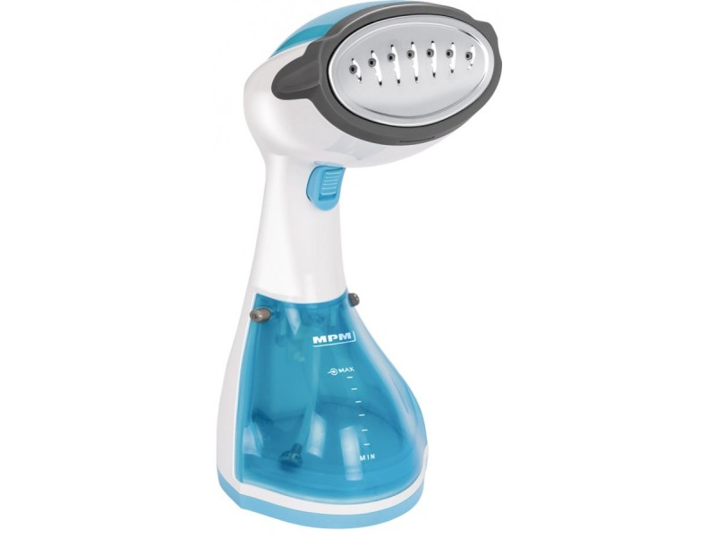 MPM MZP-01 Steam iron Stainless Steel soleplate 1200 W Blue, Satin steel, Transparent, White MZP-01 – MPM Домашни потреби