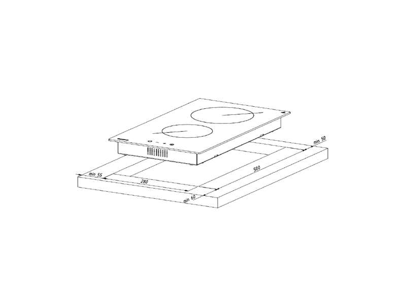 Akpo PKA 30 830/2 hob Black Built-in 30 cm 2 zone(s) PKA 30830/2 – AKPO Котлони за вграждане