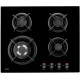 Amica PG6411SR hob Black Built-in Gas 4 zone(s) PG6411SR – Amica Котлони за вграждане