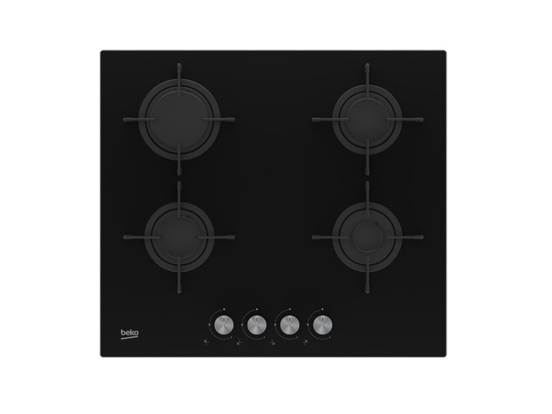 Beko HILG 64220 S hob Black Built-in Gas 4 zone(s) HILG64220S – Beko Котлони за вграждане