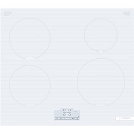 Bosch | Hob | PUE612BB1J | Induction | Number of burners/cooking zones 4 | Touch | Timer | White