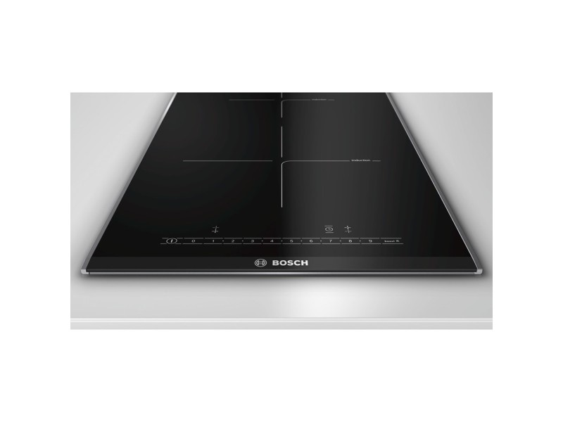 Bosch PIB375FB1E hob Black, Stainless steel Built-in Zone induction hob 2 zone(s) PIB375FB1E – BOSCH Котлони за вграждане