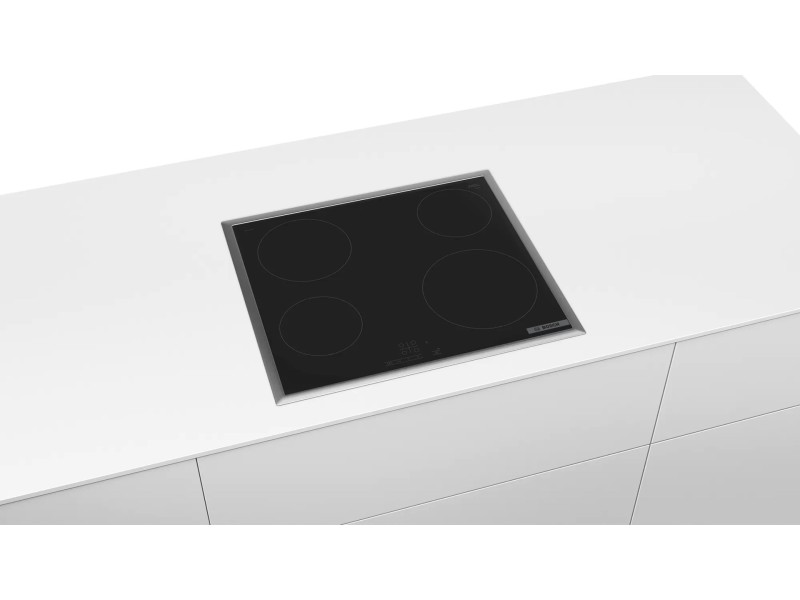 Bosch Serie 4 PKE645BB2E Hob Black Built-in Ceramic 4 zone(s) PKE645BB2E – BOSCH Котлони за вграждане