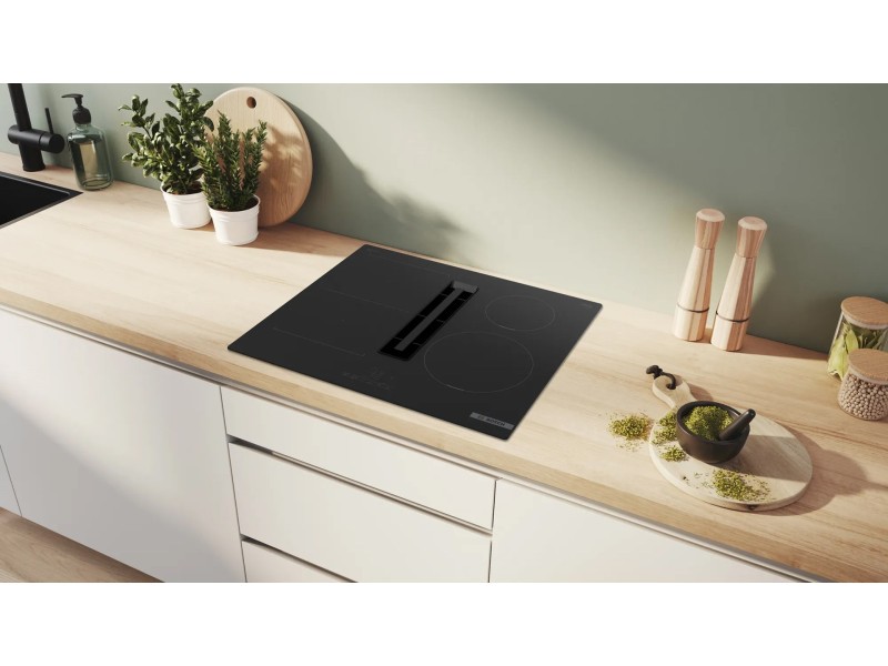 Bosch Serie 4 PVS611B16E hob Black Built-in 59.2 cm Zone induction hob 4 zone(s) PVS611B16E – BOSCH Котлони за вграждане