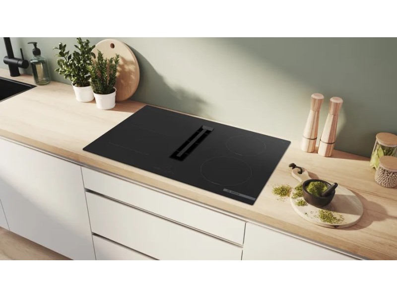 Bosch Serie 4 PVS811B16E hob Black Built-in 80 cm Zone induction hob 4 zone(s) PVS811B16E – BOSCH Котлони за вграждане