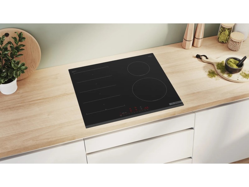 Bosch Serie 6 PIX631HC1E hob Black Built-in 60 cm Zone induction hob 4 zone(s) PIX631HC1E – BOSCH Котлони за вграждане