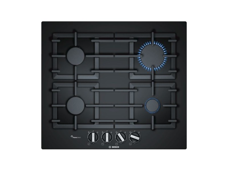 Bosch Serie 6 PPP6A6B90 hob Black Built-in Gas 4 zone(s) PPP6A6B90 – BOSCH Котлони за вграждане