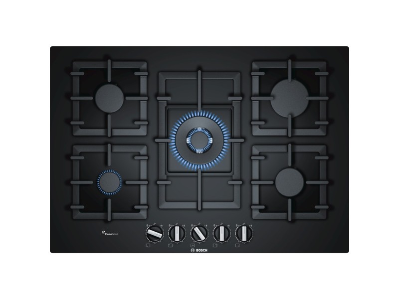 Bosch Serie 6 PPQ7A6B90 hob Black Built-in Gas 5 zone(s) PPQ7A6B90 – BOSCH Котлони за вграждане