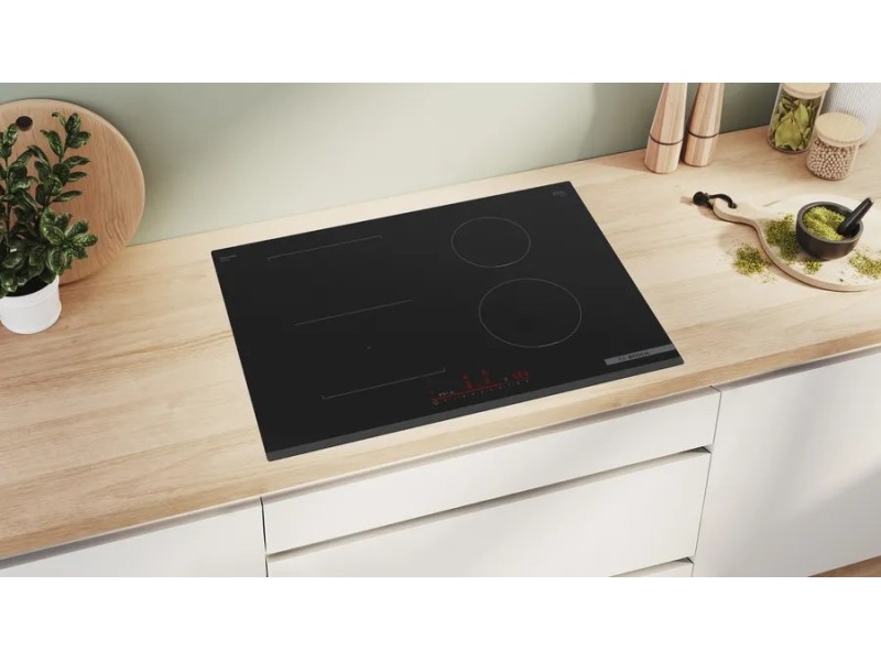 Bosch Serie 6 PVS731HB1E hob Black Built-in 70 cm Zone induction hob 4 zone(s) PVS731HB1E – BOSCH Котлони за вграждане
