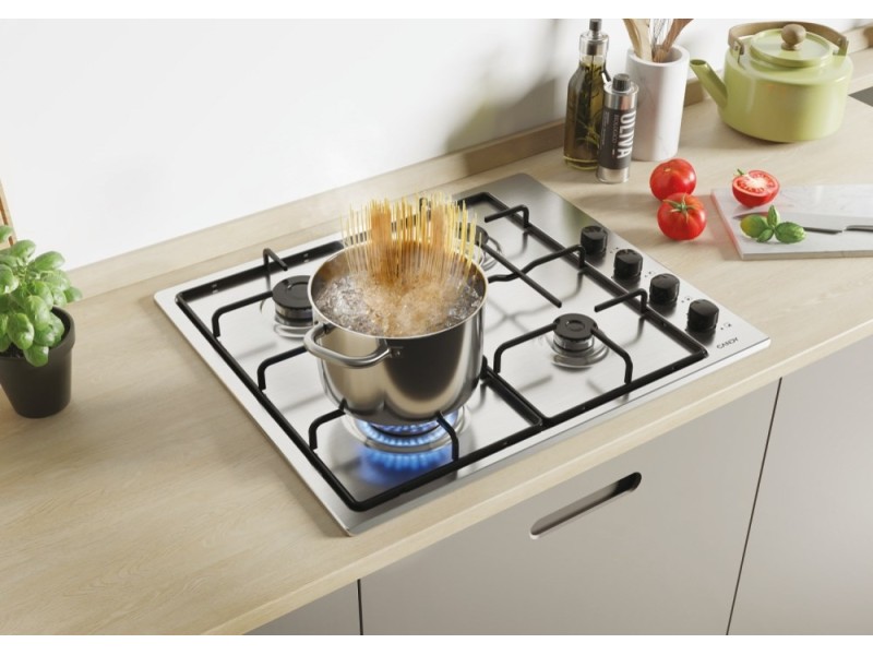 Candy Smart CHW6LBX/4U Stainless steel Built-in 60 cm Gas 4 zone(s) CHW6LBX/4U2 – Candy Котлони за вграждане