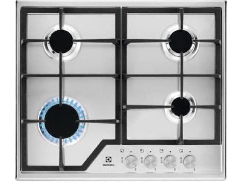 Electrolux EGS6426SX Stainless steel Built-in Gas 4 zone(s) EGS6426SX – Electrolux Котлони за вграждане