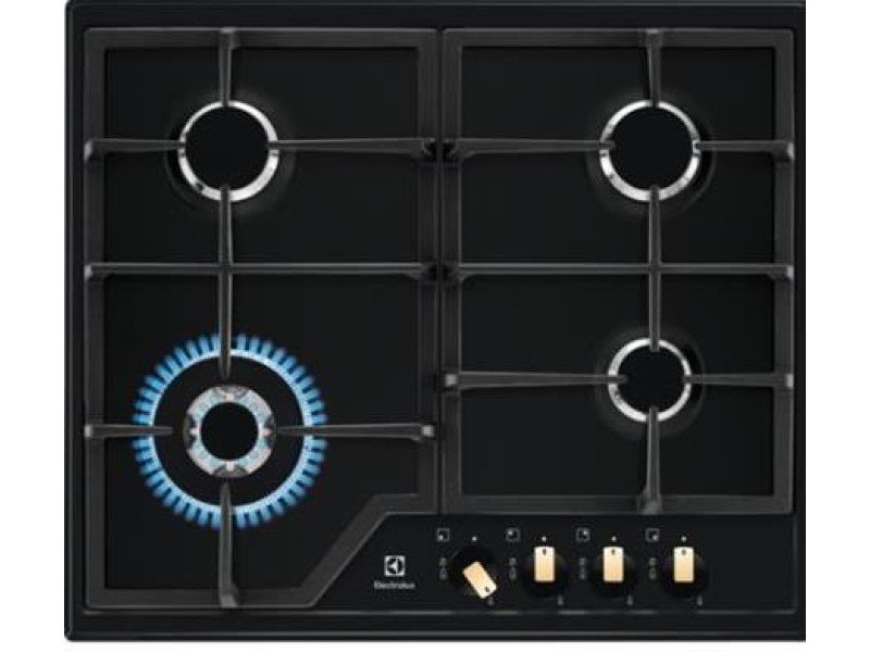 Electrolux EGS6436RK Black Built-in Gas 4 zone(s) EGS6436RK – Electrolux Котлони за вграждане