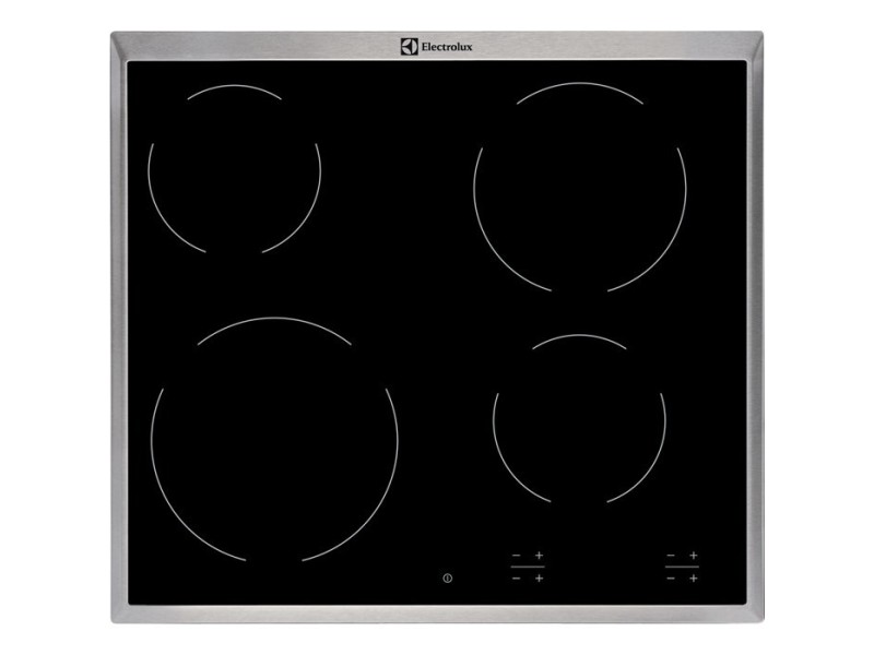 Electrolux EHF16240XK hob Black Built-in Zone Ceramic hob 4 zone(s) EHF16240XK – Electrolux Котлони за вграждане