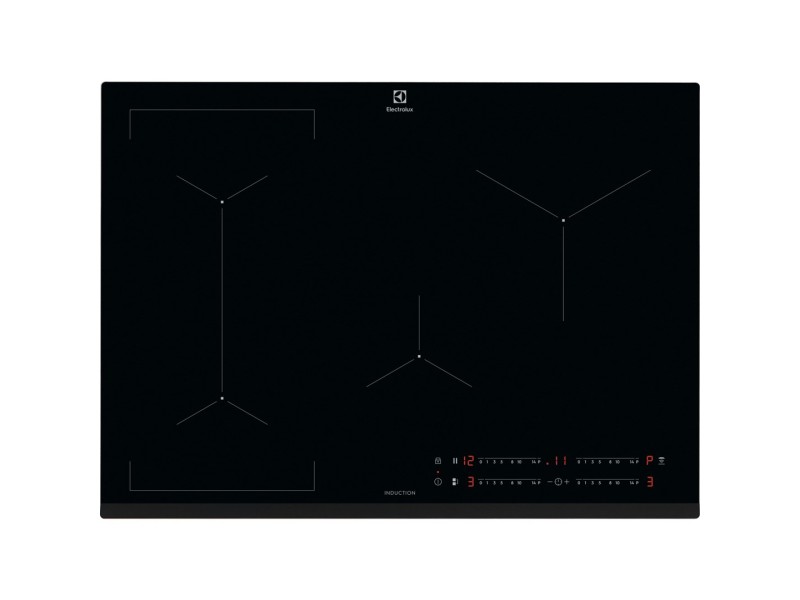 Electrolux EIV734 Black Built-in 68 cm Zone induction hob 4 zone(s) EIV734 – Electrolux Котлони за вграждане