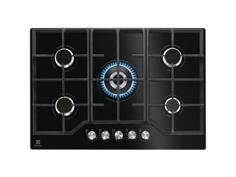 Electrolux KGG75362K Black Built-in 74 cm Gas 5 zone(s) KGG75362K – Electrolux Котлони за вграждане