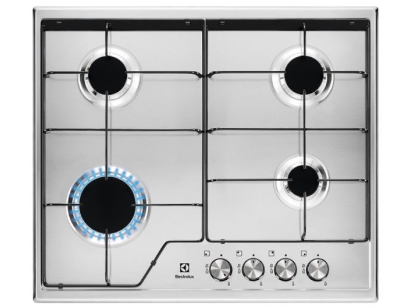 Electrolux KGS6424BX Stainless steel Built-in 60 cm Gas 4 zone(s) KGS6424BX – Electrolux Котлони за вграждане