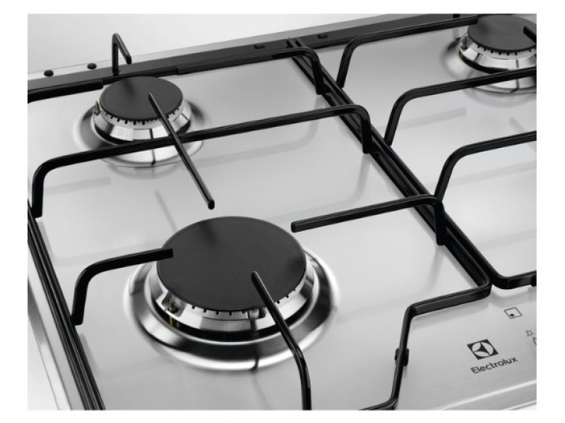Electrolux KGS6424BX Stainless steel Built-in 60 cm Gas 4 zone(s) KGS6424BX – Electrolux Котлони за вграждане