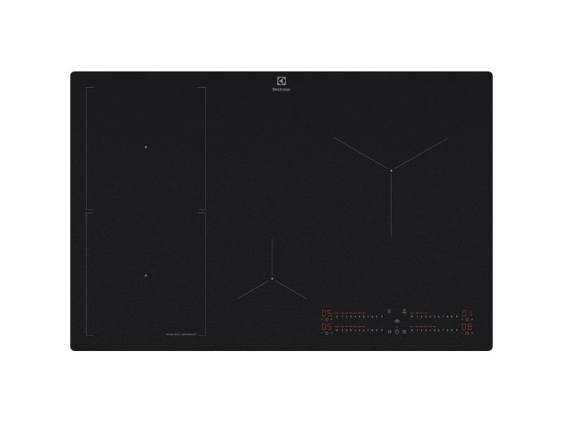 Electrolux Serie 700 EIS82453IZ Black Built-in 80 cm Zone induction hob 4 zone(s) EIS82453IZ – Electrolux Котлони за вграждане