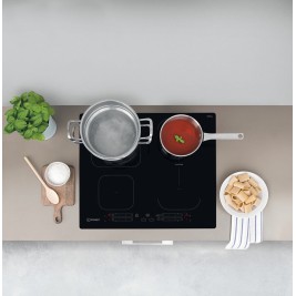 Indesit IB 65B60 NE Black Built-in 59 cm Zone induction hob 4 zone(s)
