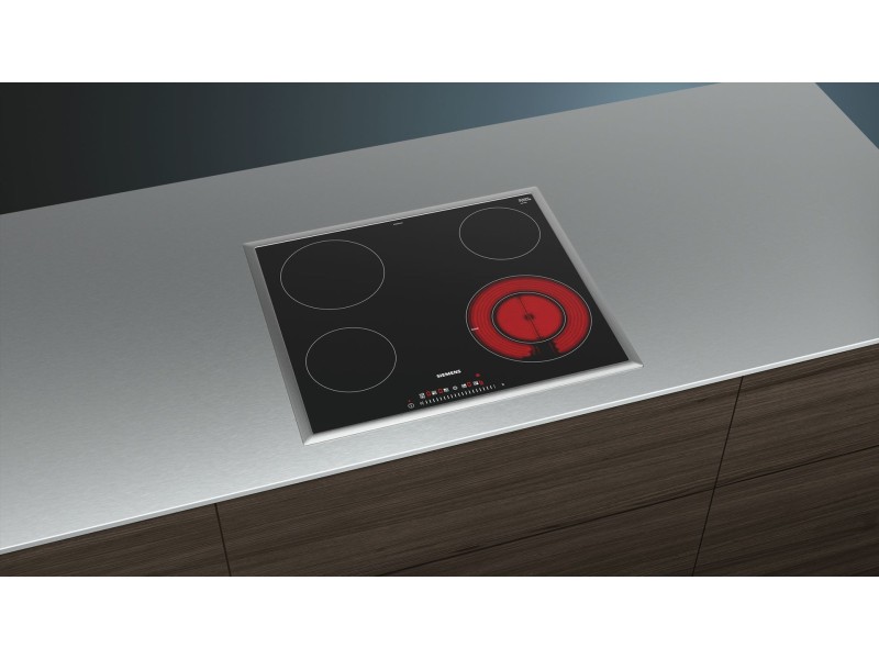 Siemens iQ300 ET645FFN1E hob Black Built-in 60 cm Ceramic 4 zone(s) ET645FFN1E – Siemens Котлони за вграждане