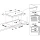 Whirlpool WB B8360 NE hob Black Built-in 59 cm Zone induction hob 4 zone(s) WB B3960 BF – Whirlpool Котлони за вграждане