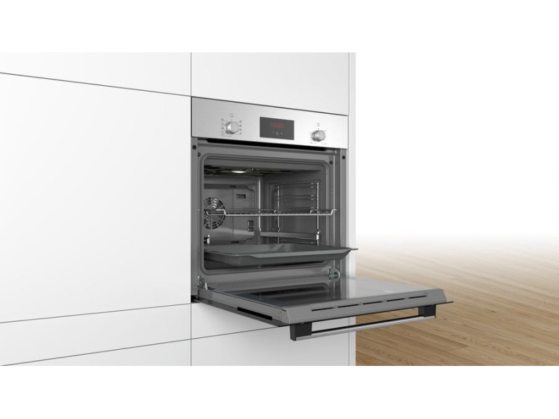 Bosch Serie 2 HBF114ES0 oven 66 L Stainless steel HBF114ES0 – BOSCH Фурни за вграждане