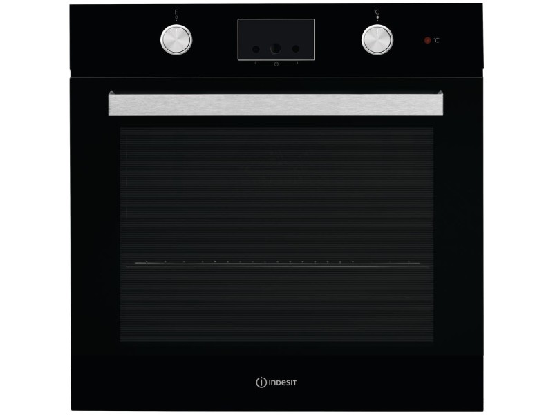 Indesit IFW 65Y0 J BL oven 66 L A Black, Stainless steel IFW65Y0JBL – Indesit Фурни за вграждане