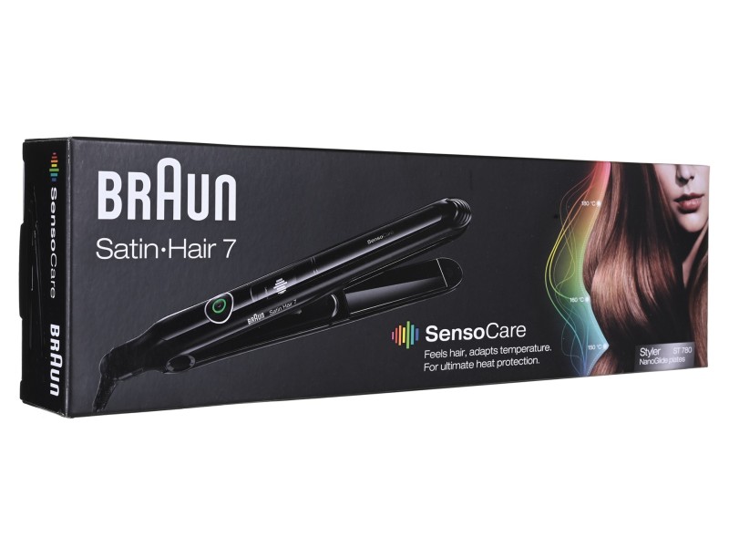 Braun Satin Hair 7 SensoCare ST780 Straightening iron Black 2 m BRST780E – Braun Грижа за косата