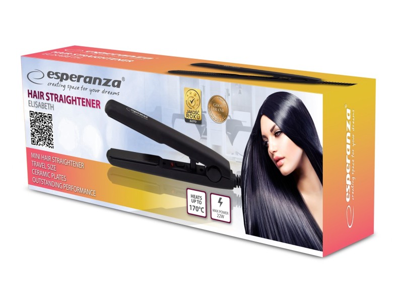 Esperanza EBP008 hair styling tool Straightening iron Warm Black 22 W Esperanza EBP008 hair styling tool Straightening iron Warm Black 22 W EBP008 – Esperanza Грижа за косата
