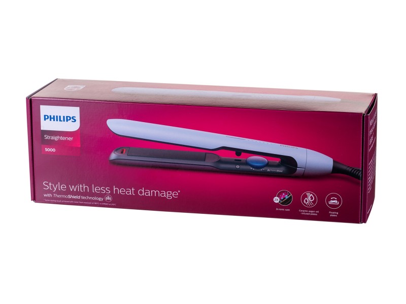 Hair Straightener Philips 5000 series BHS520/00 Warm Black, White 1.8 m BHS520/00 – Philips Грижа за косата