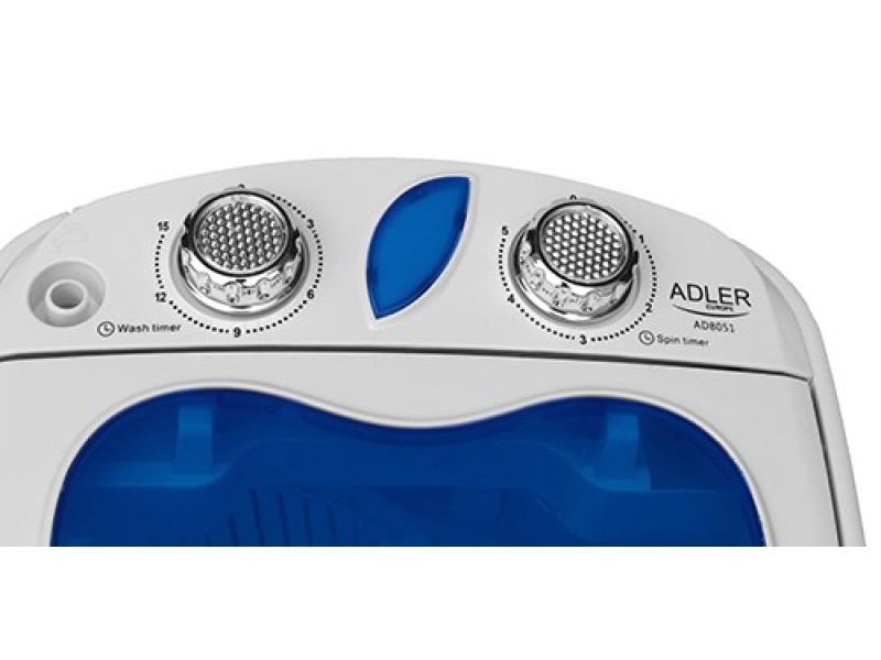 Adler AD 8051 washing machine Top-load 3 kg Blue, White AD 8051 – Adler Перални
