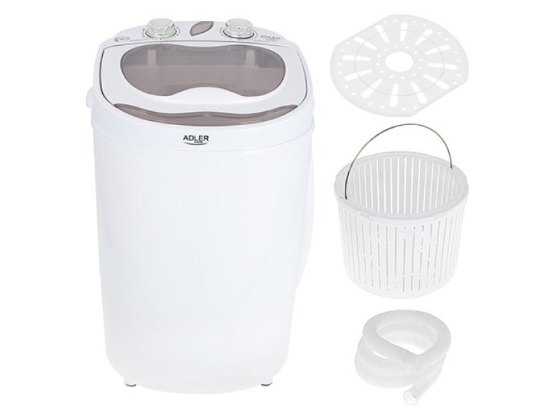 Adler AD 8055 washing machine Top-load 3 kg Cream, White AD 8055 – Adler Перални