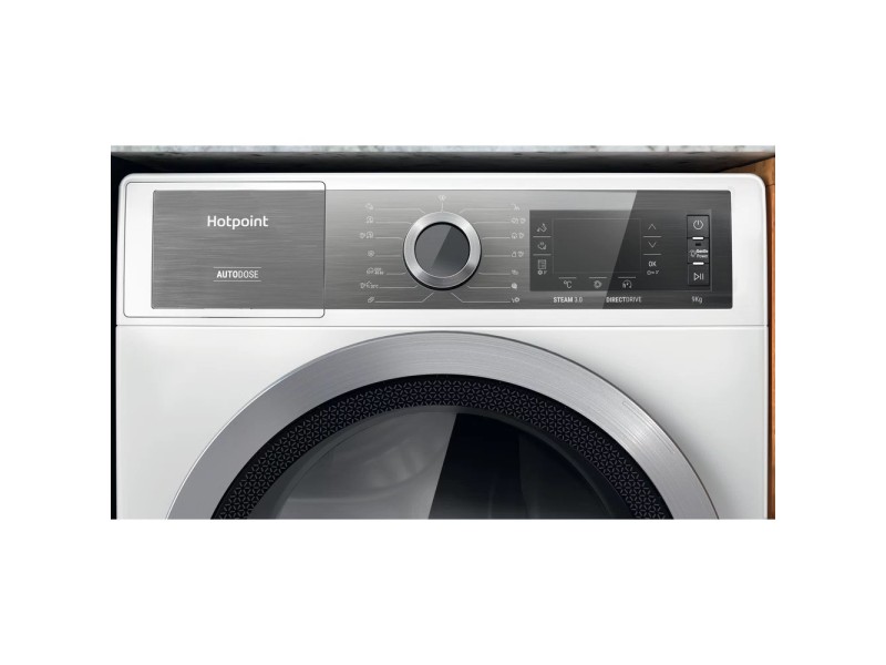 Hotpoint H8 W946WB EU washing machine Front-load 9 kg 1400 RPM White H8 W946WB EU – Hotpoint Перални