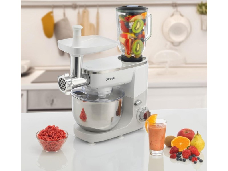 Food processor GORENJE MMC1005W Planetary robot 1000 W, 4.8 L White, Grey MMC1005W – Gorenje Кухненски роботи