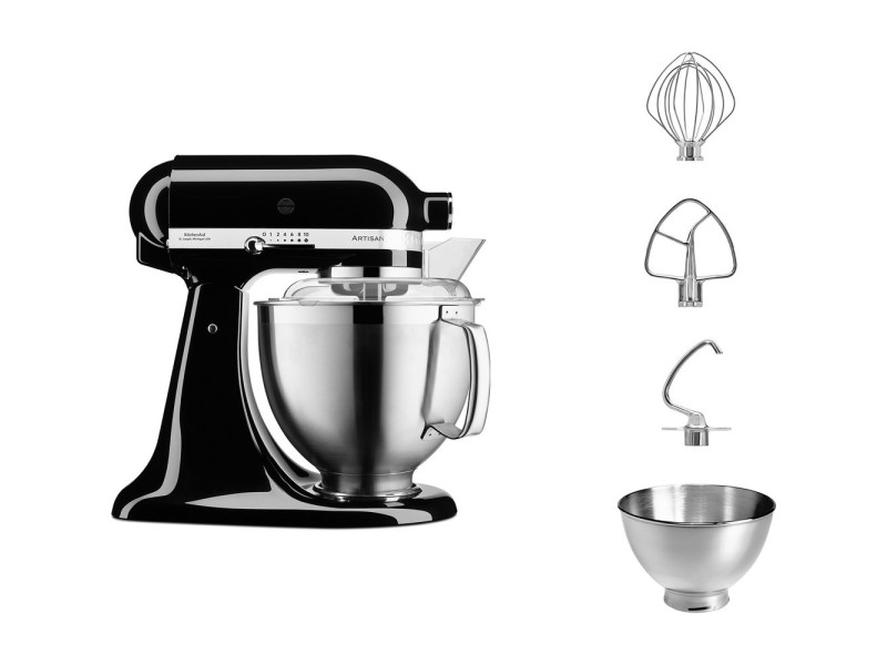 KitchenAid Artisan 5KSM185PS food processor 300 W 4.8 L Black 5KSM185PSEOB – KitchenAid Кухненски роботи