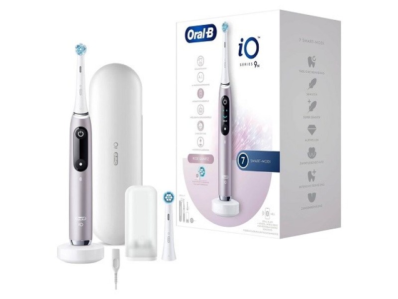 Braun  iO Series 9 Rose Quartz electric toothbrush 8700216013420 – Braun Грижа за устата