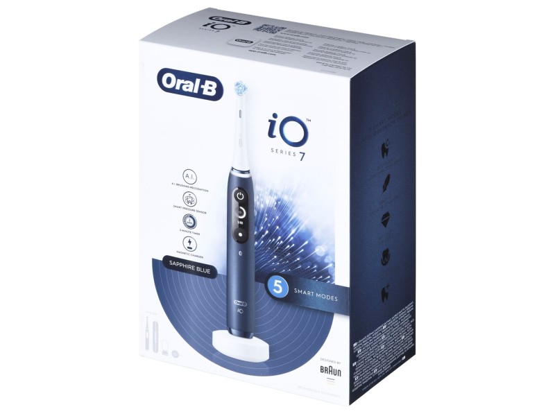 Oral-B iO iO7 Adult Rotating toothbrush Blue iO7 – Braun Грижа за устата